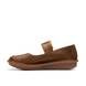 Clarks Mary Jane Shoes - Brown waxy leather - 764414D FUNNY DREAM BAR